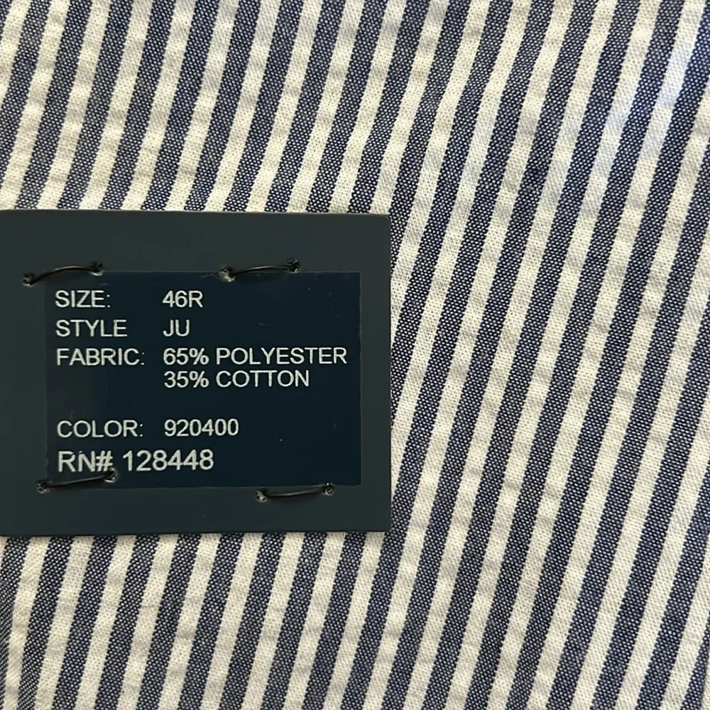 NWT Afazzy Seersucker 46R Blazer